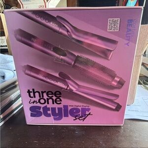 Three-in-One Styler Set - Pink Metallic